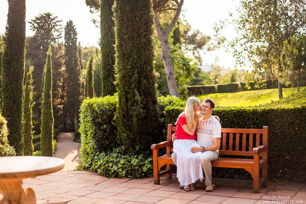 Romántica sesión de fotos en Barcelona. Fotógrafo en Barcelona  Maslik Yulia