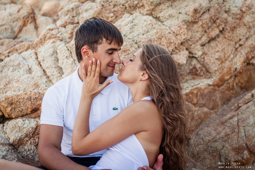 Namiętna sesja zdjęciowa na Costa Brava. Fotograf w Barcelonie Hiszpanii Maslik Yulia