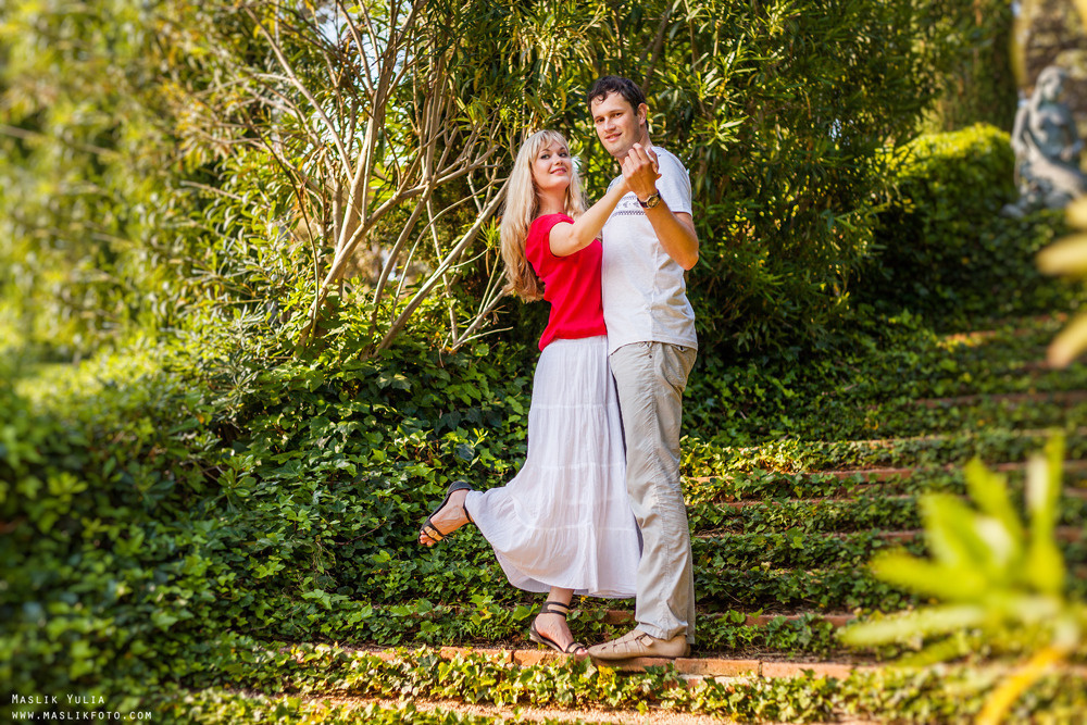 Romántica sesión de fotos en Barcelona. Fotógrafo en Barcelona  Maslik Yulia