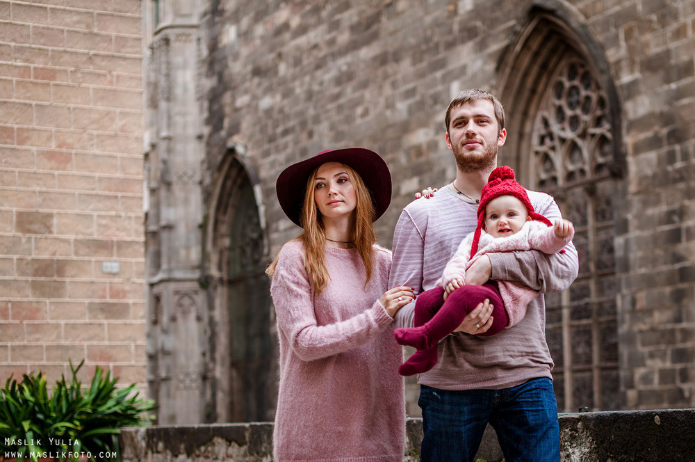 Zimowa sesja zdjęciowa w Barcelonie. Fotograf w Barcelonie Hiszpanii Maslik Yulia