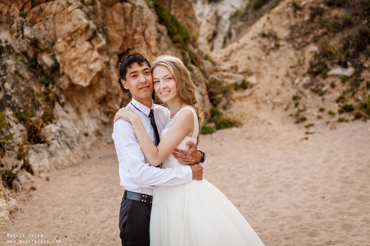 Wedding photo session on the Costa Brava, Spain. Photographer in Barcelona Spain Maslik Yulia