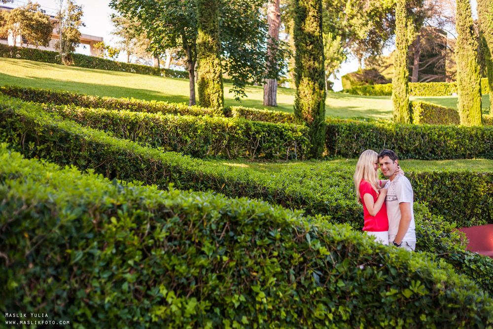 Romántica sesión de fotos en Barcelona. Fotógrafo en Barcelona  Maslik Yulia