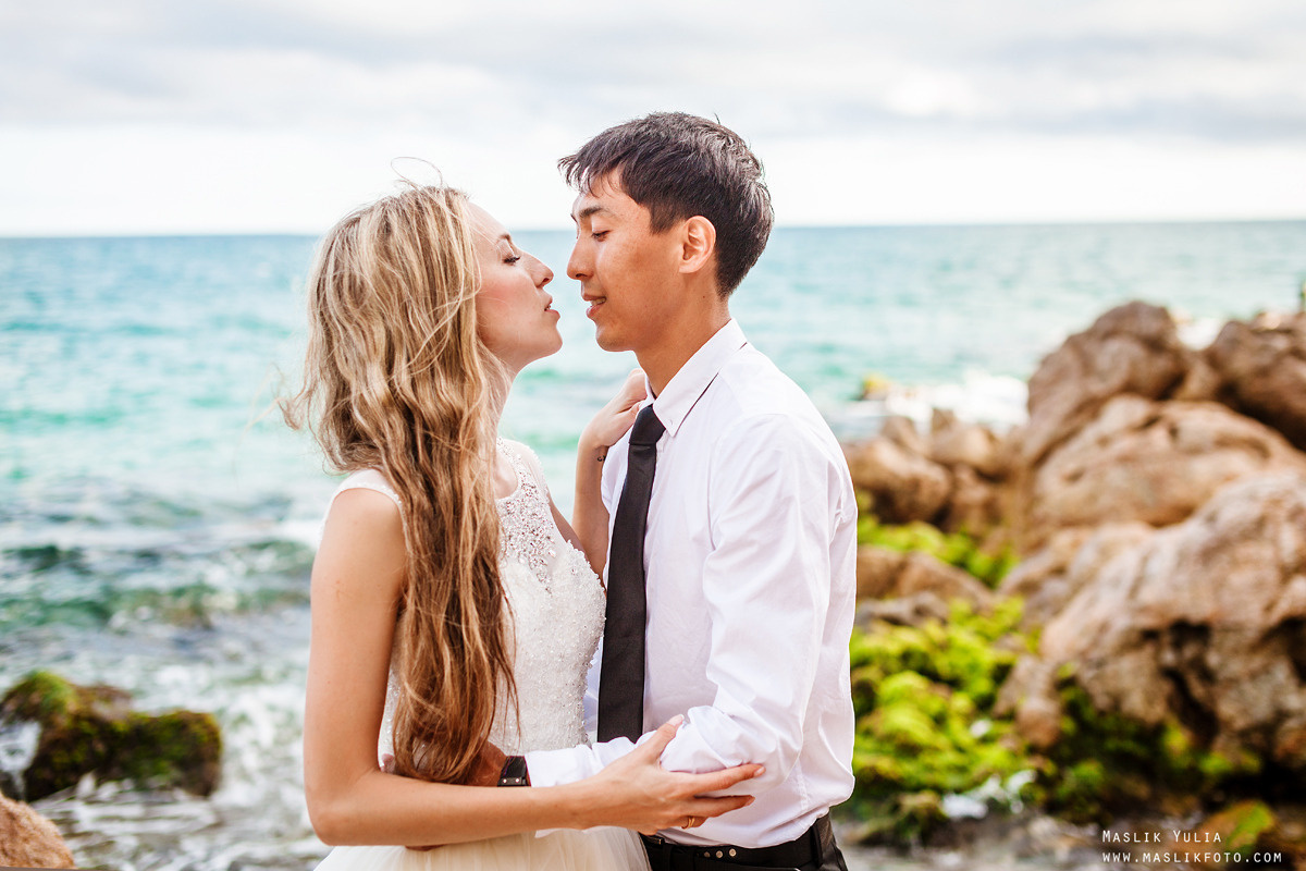 Wedding photo session on the Costa Brava, Spain. Photographer in Barcelona Spain Maslik Yulia