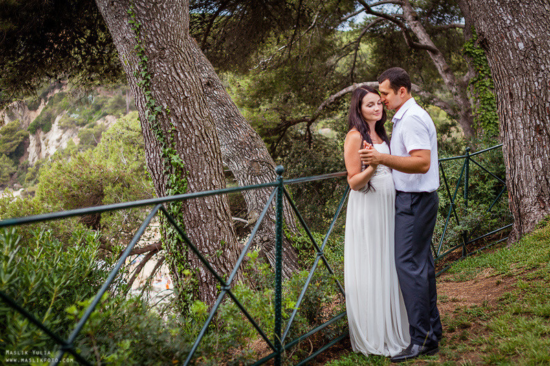 Sesión de fotos de boda en el Parque Laberinto de Barcelona. Fotógrafo en Barcelona  Maslik Yulia