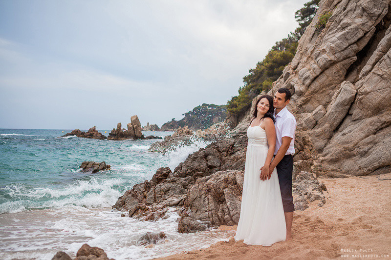 Sesión de fotos de boda en el Parque Laberinto de Barcelona. Fotógrafo en Barcelona  Maslik Yulia