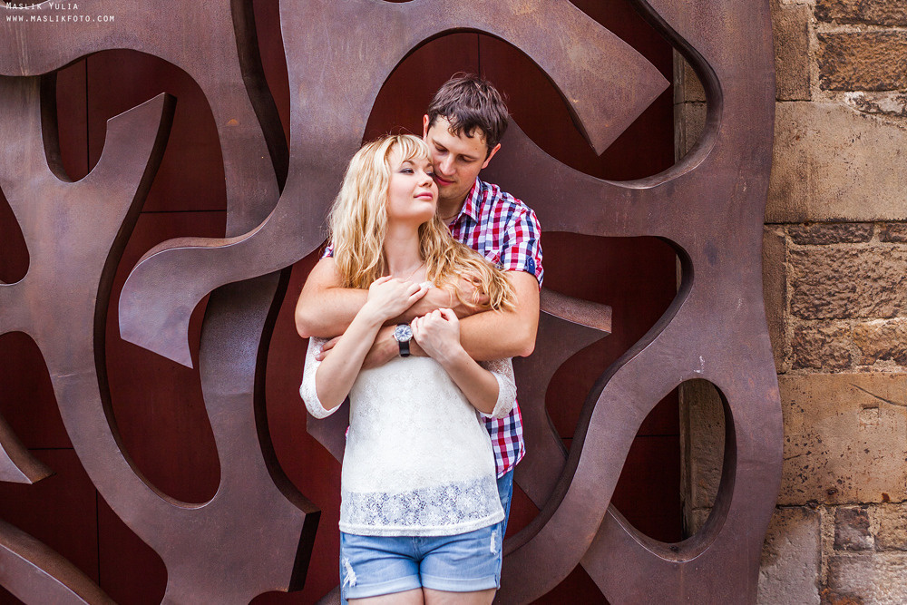 Romántica sesión de fotos en Barcelona. Fotógrafo en Barcelona  Maslik Yulia