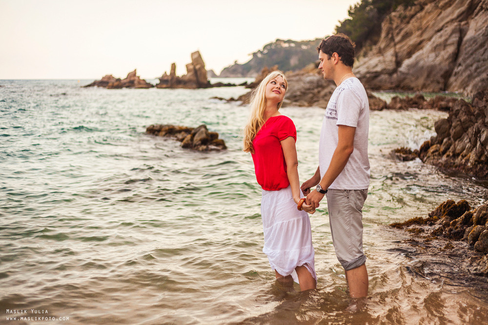 Romántica sesión de fotos en Barcelona. Fotógrafo en Barcelona  Maslik Yulia