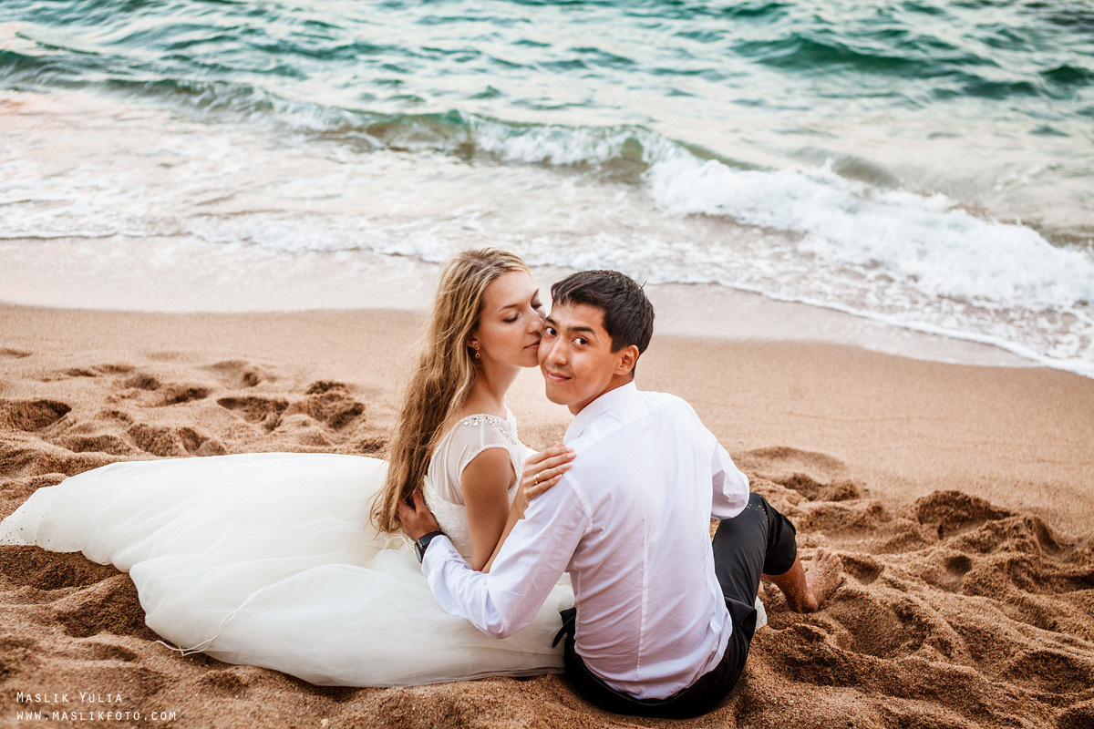 Wedding photo session on the Costa Brava, Spain. Photographer in Barcelona Spain Maslik Yulia