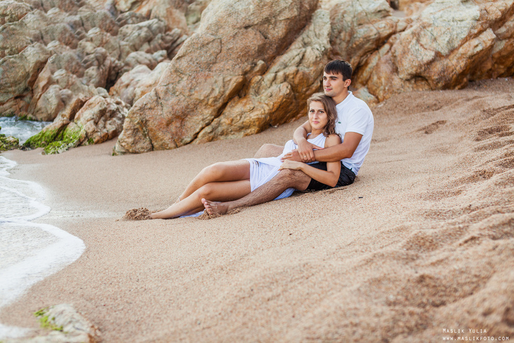 Namiętna sesja zdjęciowa na Costa Brava. Fotograf w Barcelonie Hiszpanii Maslik Yulia