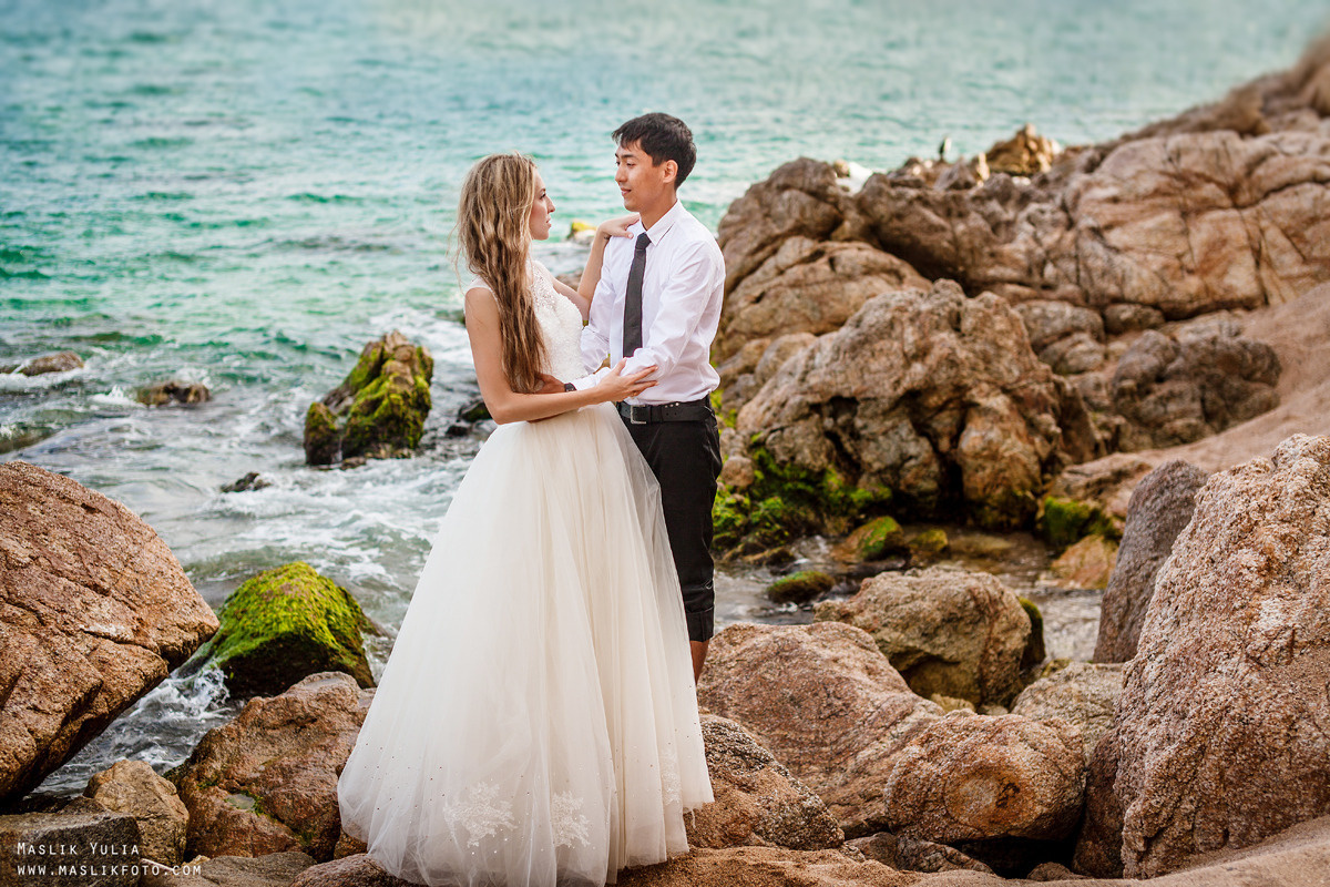 Wedding photo session on the Costa Brava, Spain. Photographer in Barcelona Spain Maslik Yulia