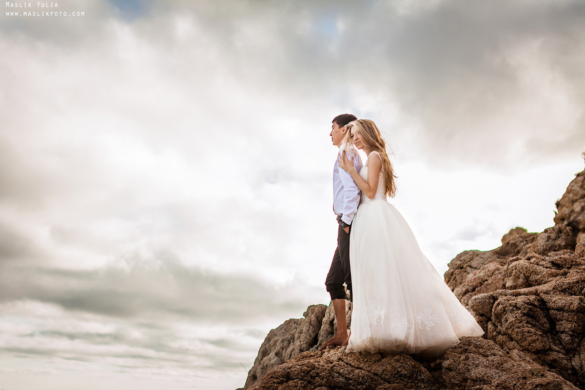 Wedding photo session on the Costa Brava, Spain. Photographer in Barcelona Spain Maslik Yulia
