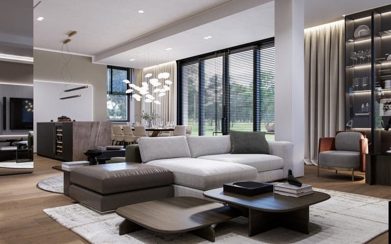 A WEEKEND HOME FOR THE FAMILY. Дизайн интерьера и 3D-визуализация | AB Design Buro