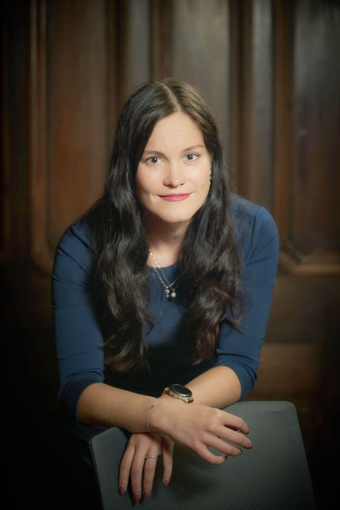 Corporate lawyer headshot on-location, Prague law office interior