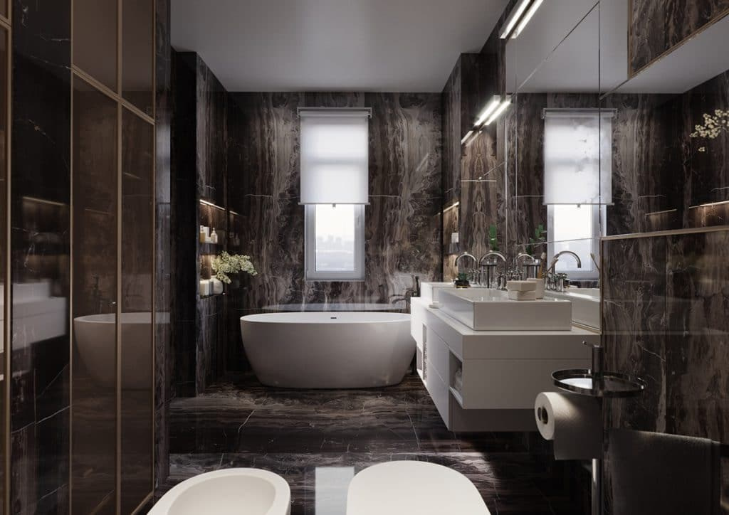 STONE APARTMENT. Дизайн интерьера и 3D-визуализация | AB Design Buro