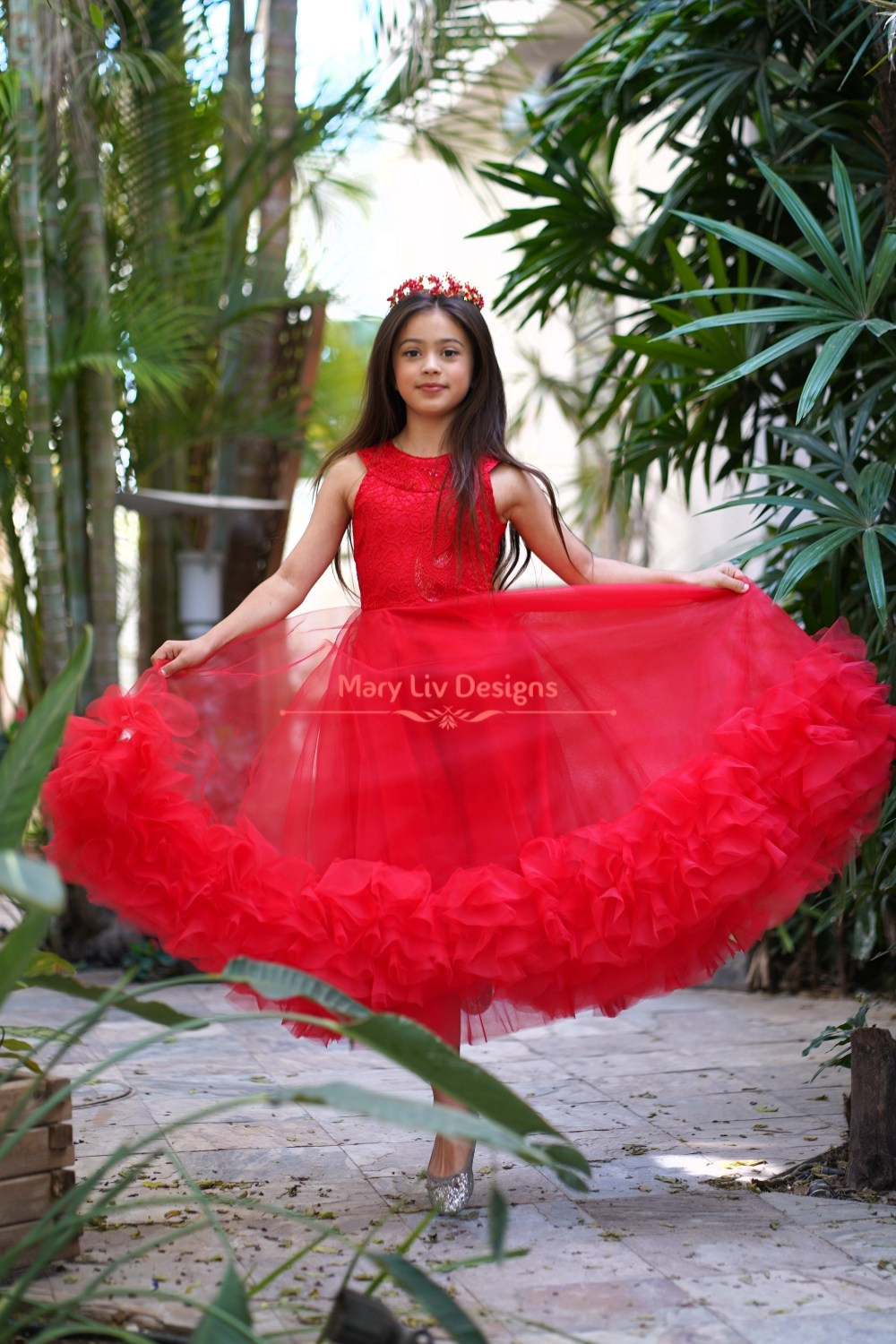 שמלה " Flamingo ". מרי ליב, מעצבת שמלות בתפירה אישית