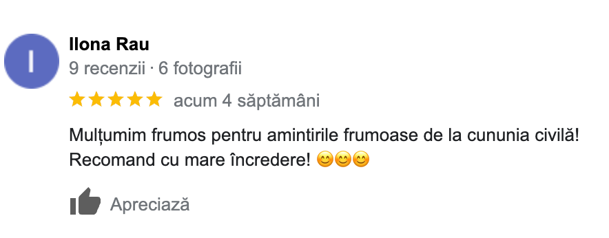 RECENZII. Fotograf nunta Bucuresti - Manu Ivanciu