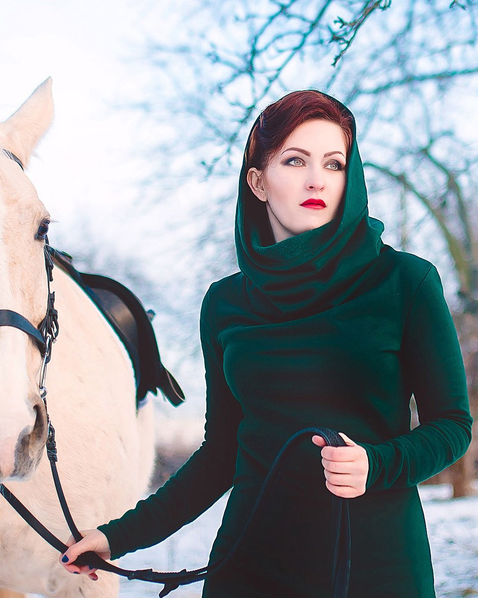 Makeup and styling for a winter magazine photo shoot from a makeup artist to a hairdresser in Montenegro