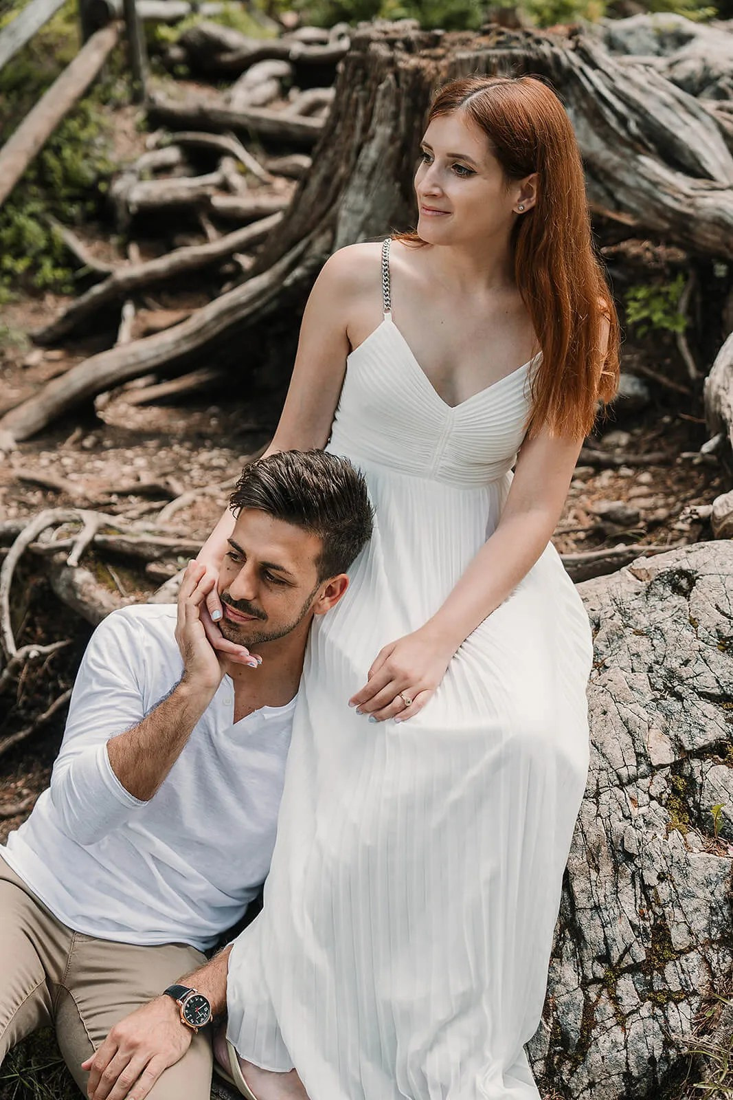 Sesión de Preboda en el Lago di Carezza, Dolomitas | El Velo Blanco. El Velo Blanco I Fotógrafos de Bodas