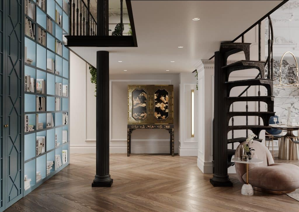 PENTHOUSE IN CLASSIC STYLE. Дизайн интерьера и 3D-визуализация | AB Design Buro