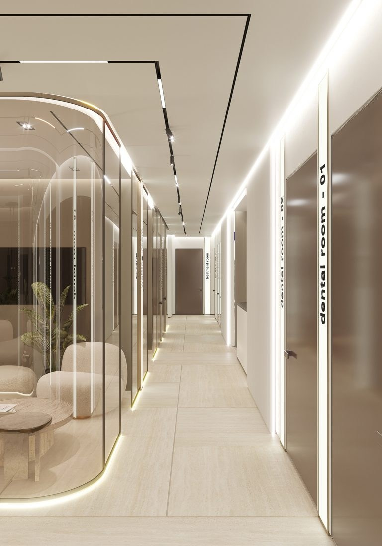ELEMENTAL КЛИНИКА В ДУБАЕ. Дизайн интерьера и 3D-визуализация | AB Design Buro