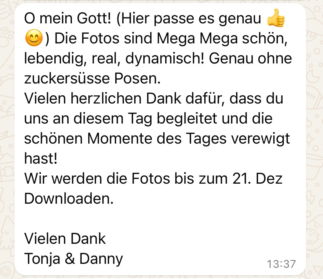 Hochzeit. Eure authentischen Familien- & Newbornmomente –erzählt in Fotos & Videos