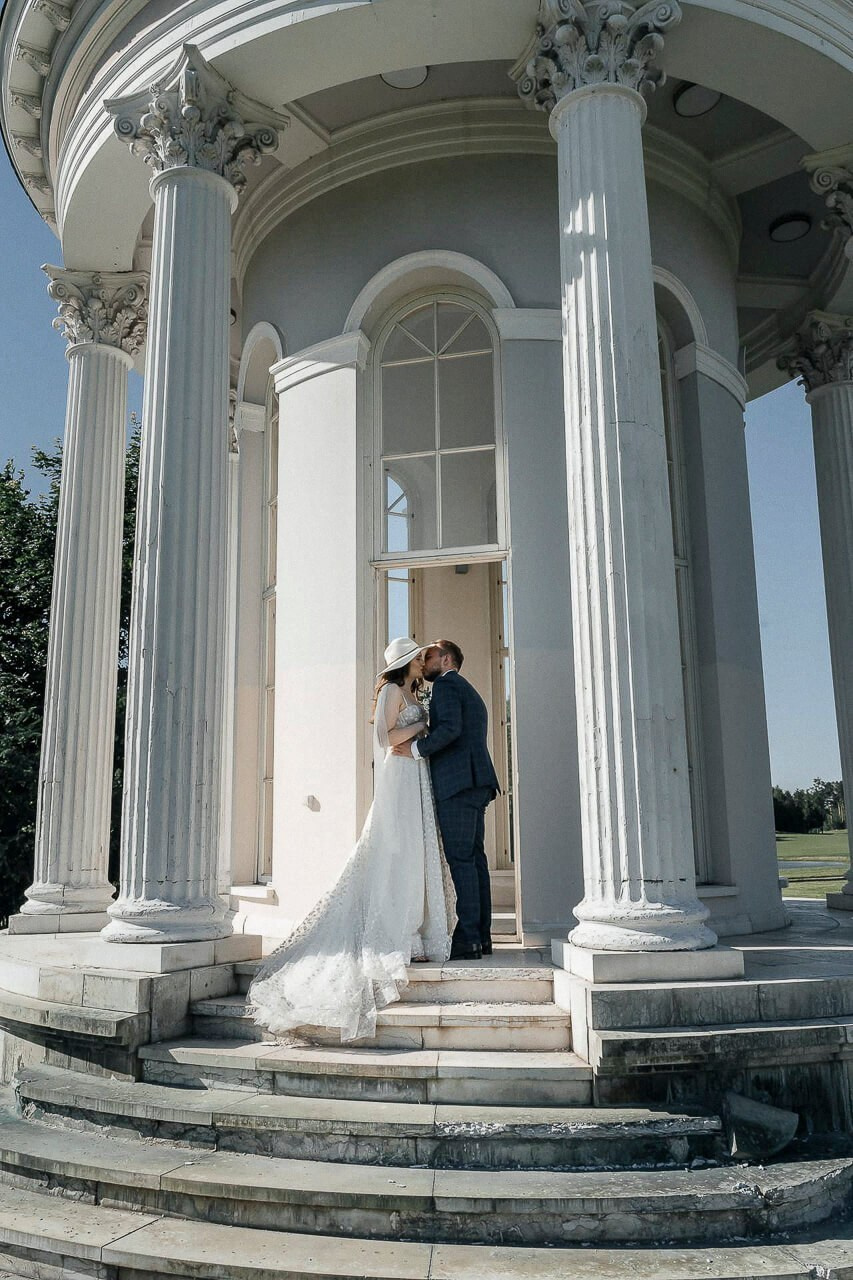 Couple holding hands during engagement shoot in Brampton - natural emotions captured by Storytellers Films