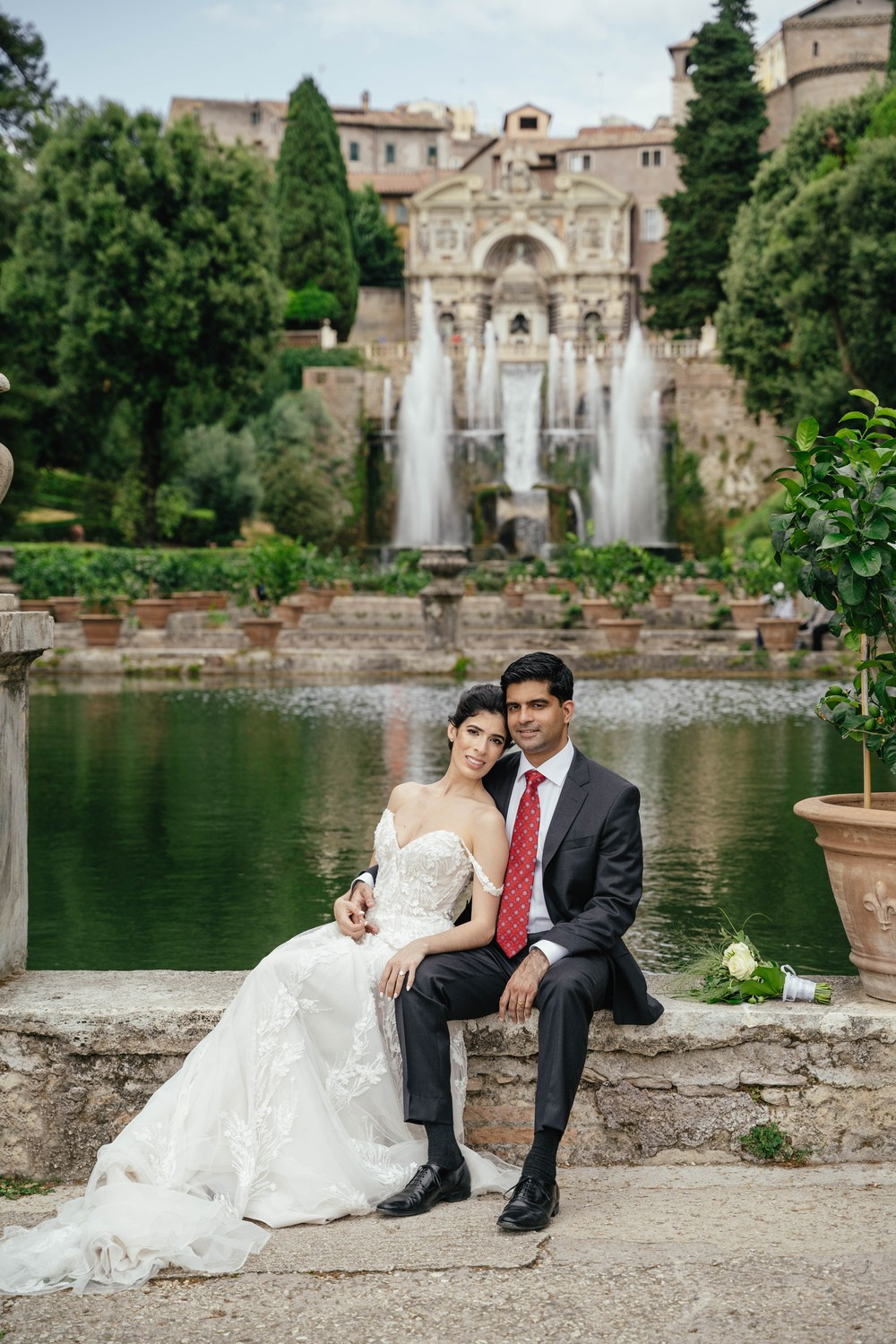 Wedding photoshoot in Tivoli. Photographer in Italy Natalie Bero