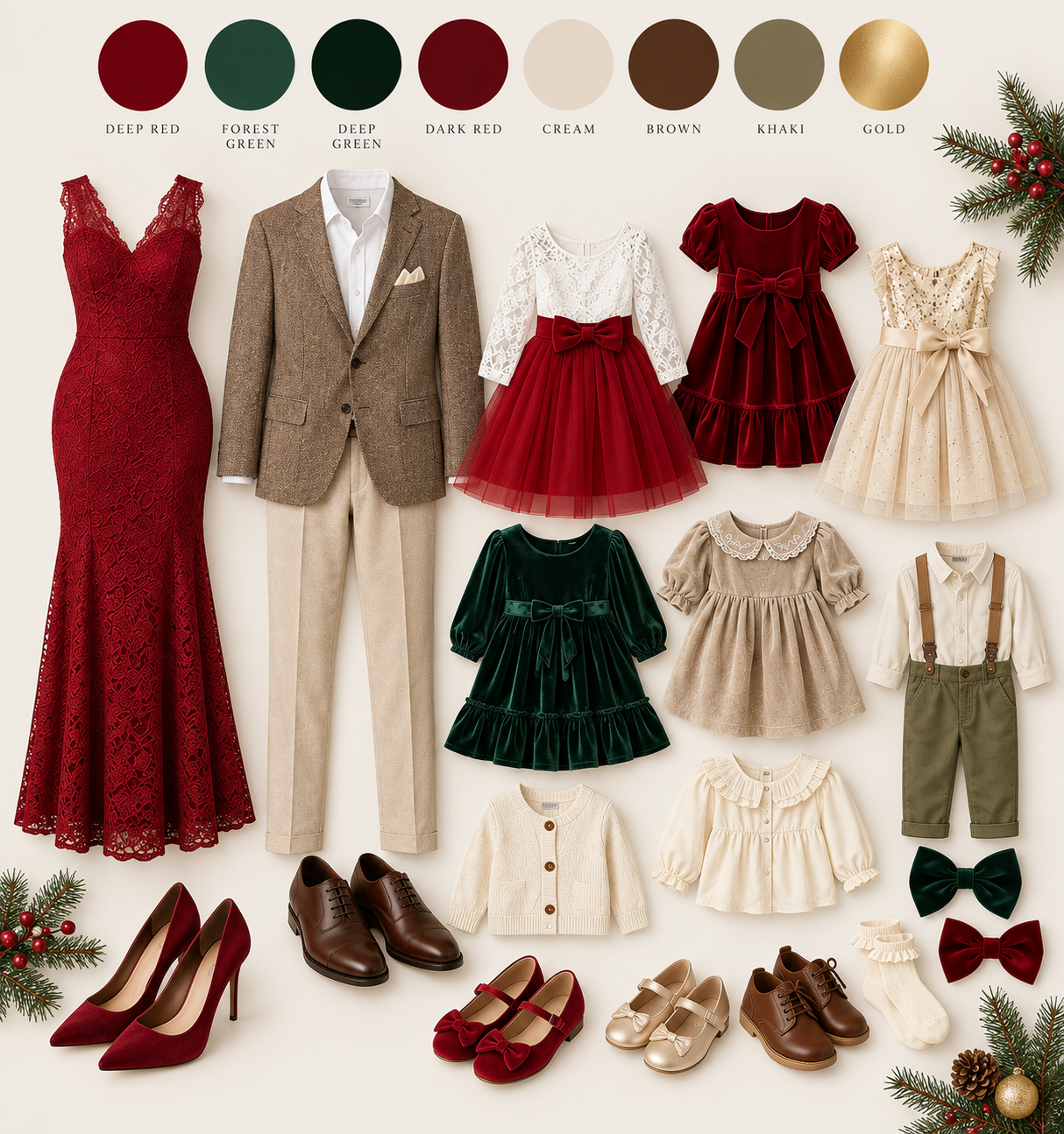 OUTFIT INSPO FOR CHRISTMAS MINI SESSIONS. Newborn and family photographer. Hills District. Sydney