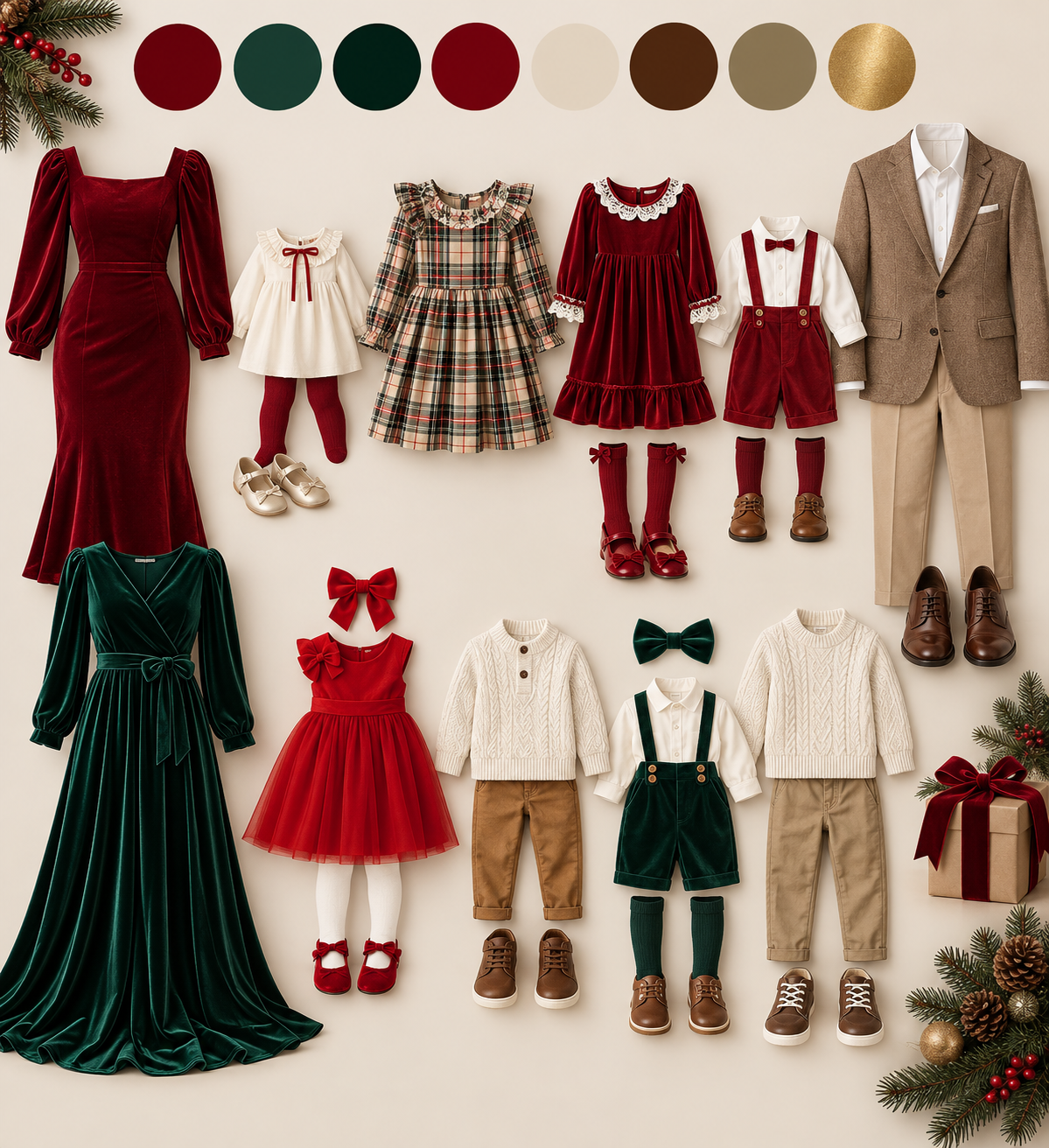 OUTFIT INSPO FOR CHRISTMAS MINI SESSIONS. Newborn and family photographer. Hills District. Sydney