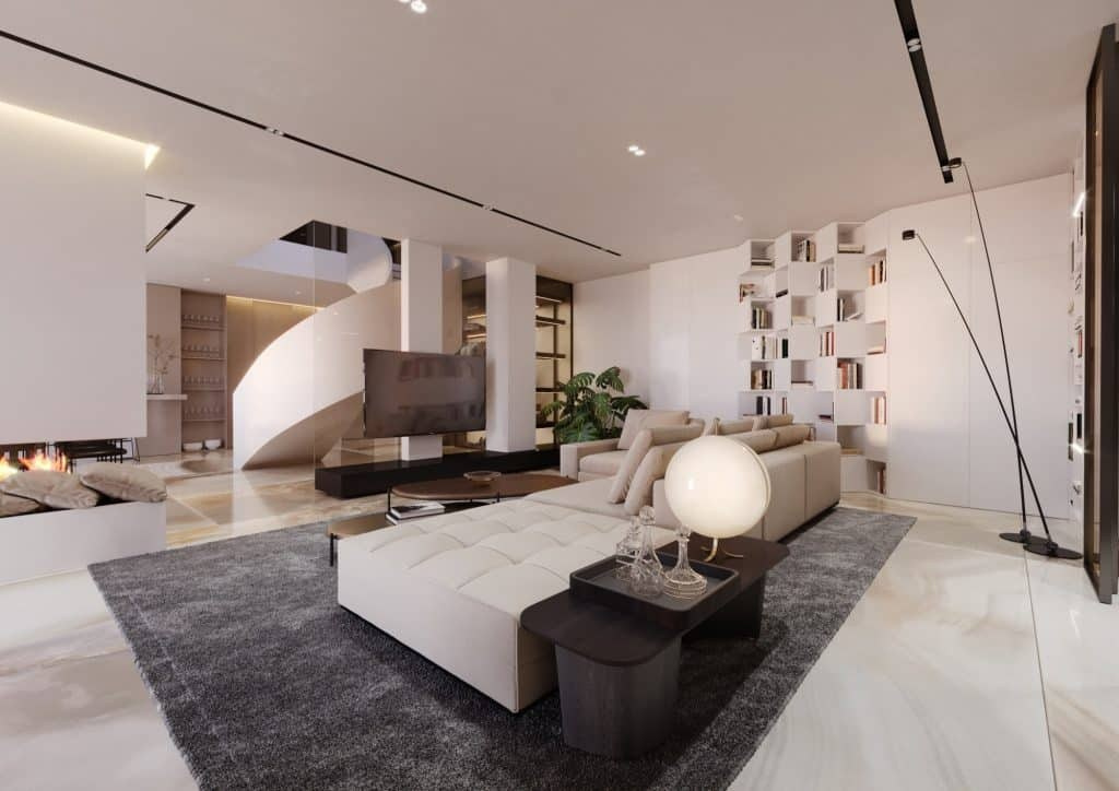 CONTEMPORARY PENTHOUSE. Дизайн интерьера и 3D-визуализация | AB Design Buro