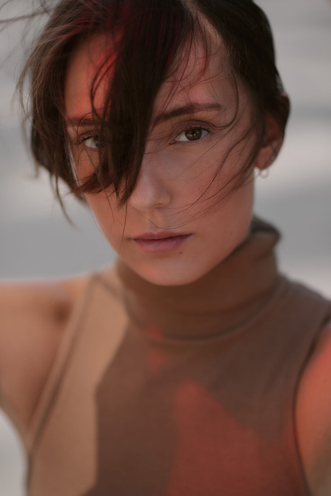 Fashion portrait of aspiring model for portfolio update