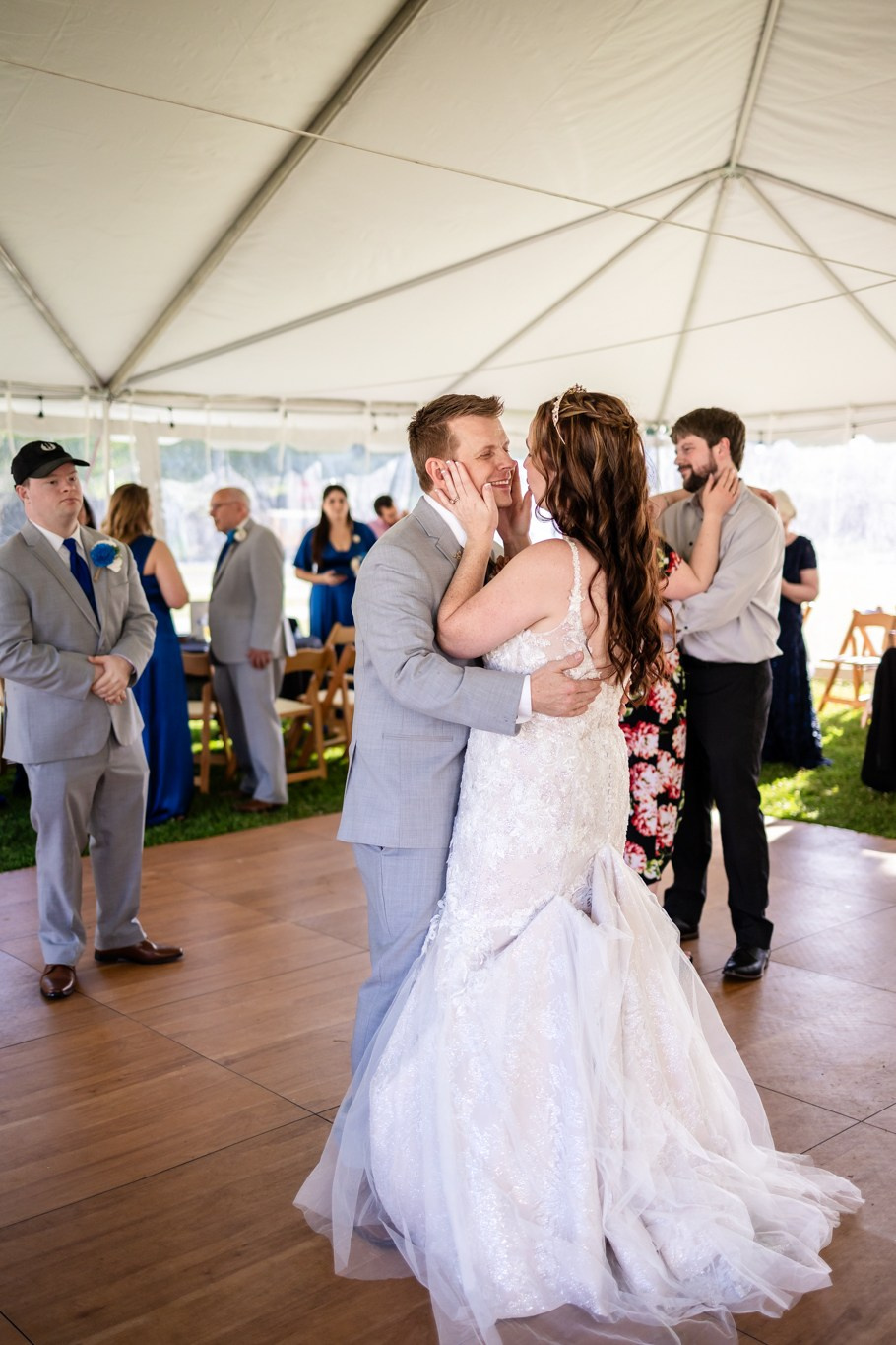 Bryan and Jessica at The Coastal Community Church in Charleston South Carolina. Wedding and portrait photography in Greenville SC