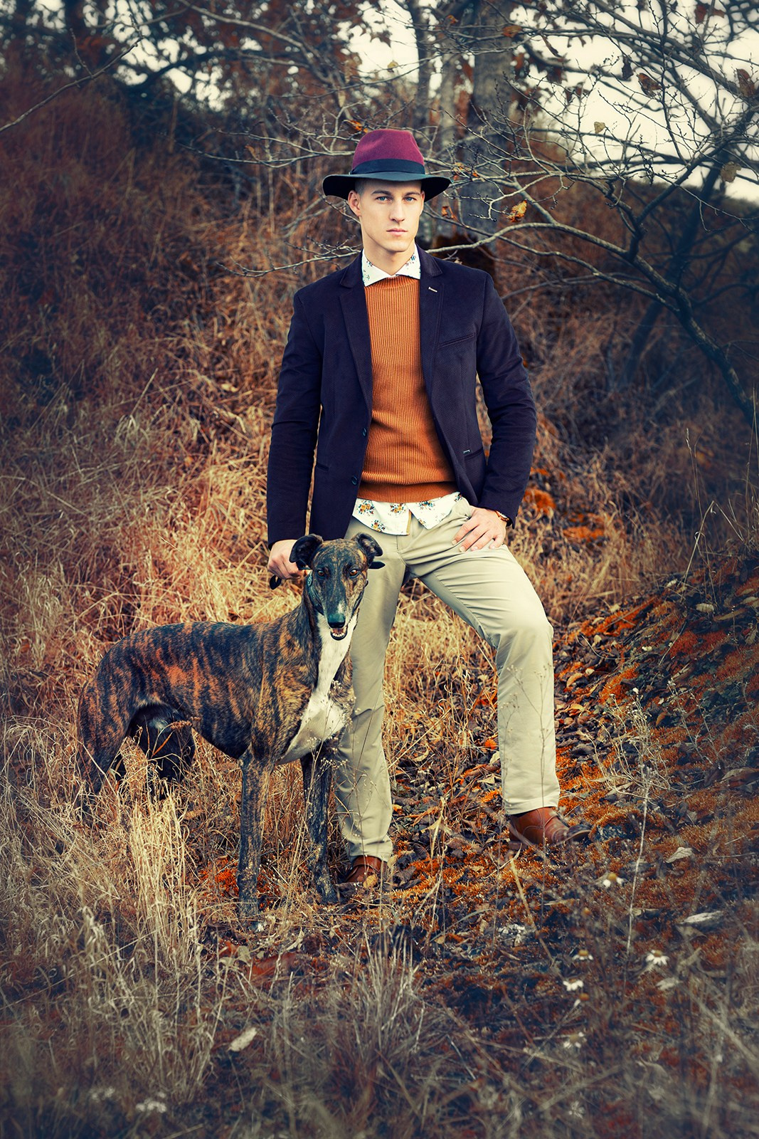 Стилизованный портрет мужчины в ретро-костюме, образ лорда