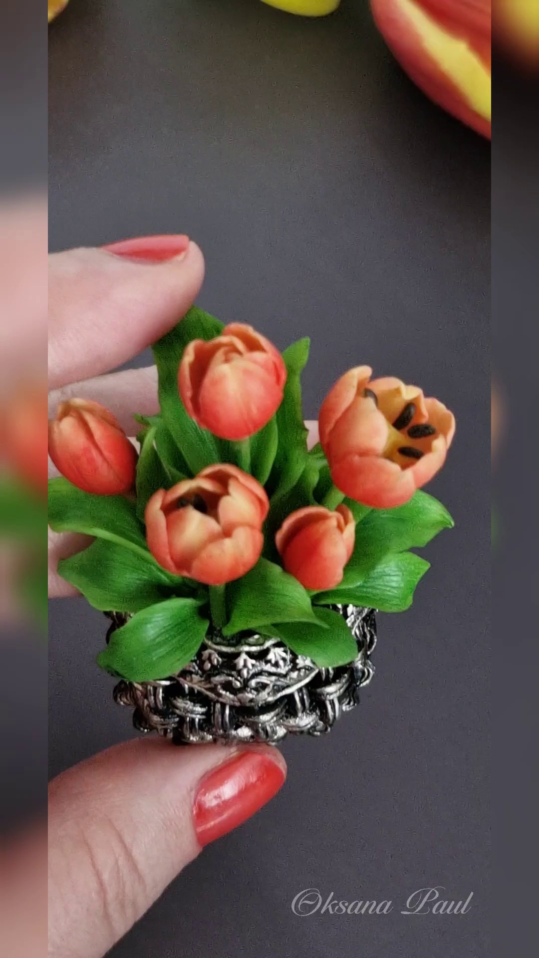 Броши с цветами / Blumen-Broschen ➜. Oksana Paul-Gardinen-Design Oksana Paul ✧ Art of Gardinen & Textile Design ✧ Polymer Clay Art & Handmade Creatures