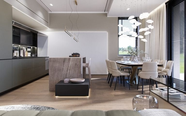 A WEEKEND HOME FOR THE FAMILY. Дизайн интерьера и 3D-визуализация | AB Design Buro