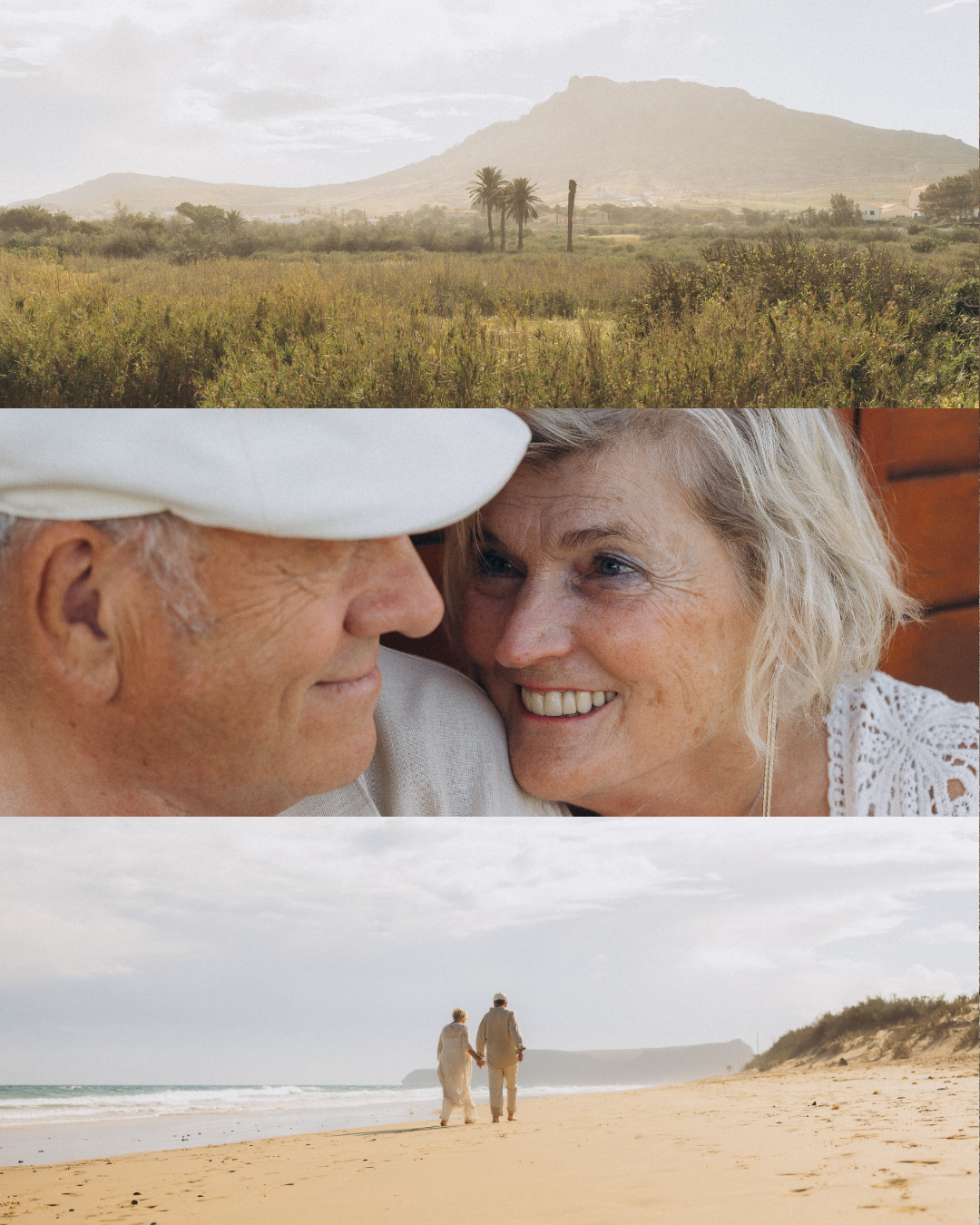 Photo session of a couple aged 70+