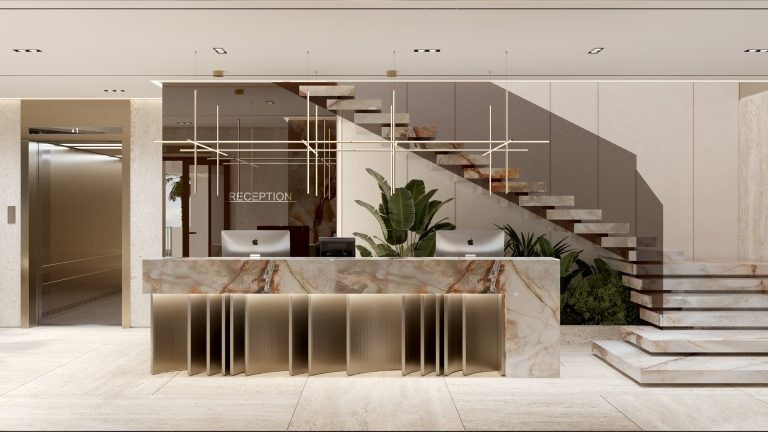 ELEMENTAL КЛИНИКА В ДУБАЕ. Дизайн интерьера и 3D-визуализация | AB Design Buro