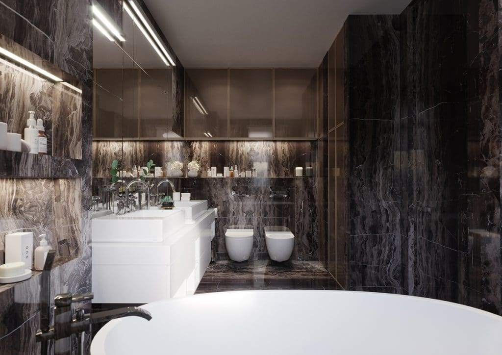 STONE APARTMENT. Дизайн интерьера и 3D-визуализация | AB Design Buro