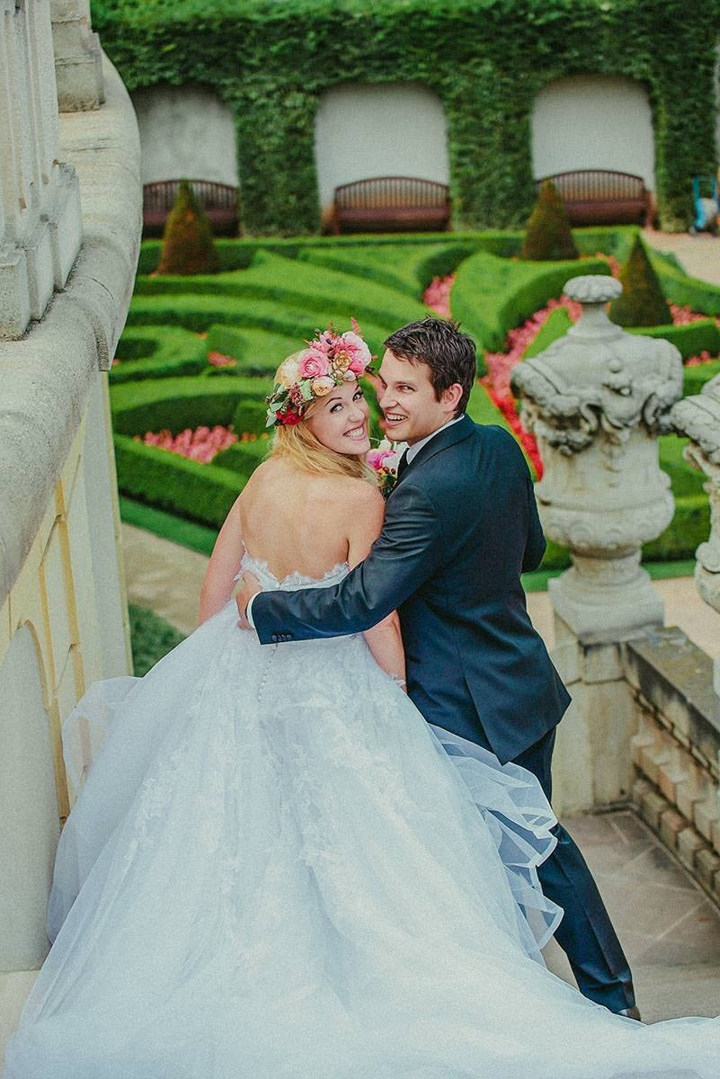 Michelle & Dan — Designer Vrtba Garden Wedding Photography, Prague