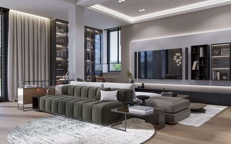 A WEEKEND HOME FOR THE FAMILY. Дизайн интерьера и 3D-визуализация | AB Design Buro