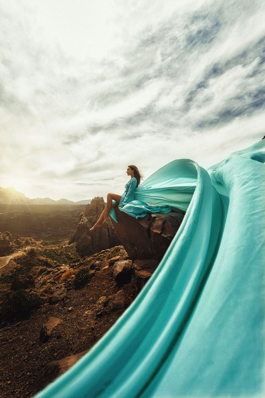 Parque nacional del Teide. Семейный и свадебный фотограф | Фотограф новорождённых, беременности, детей на Тенерифе | Съёмки в летящих платьях | Таня Боннет
