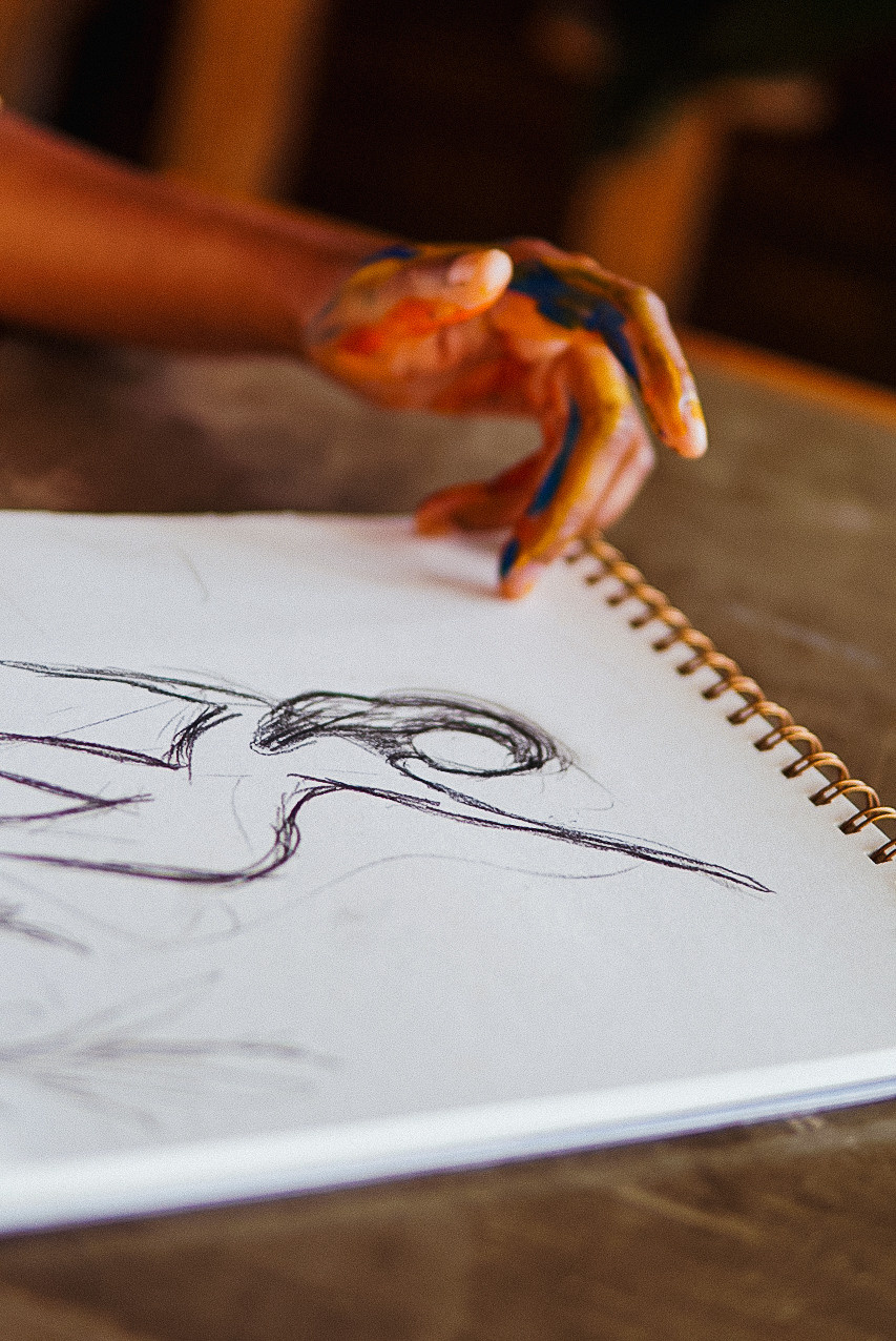 Expression & Embodiment Session. Visual Art by Life Artist, Shiva Marchand