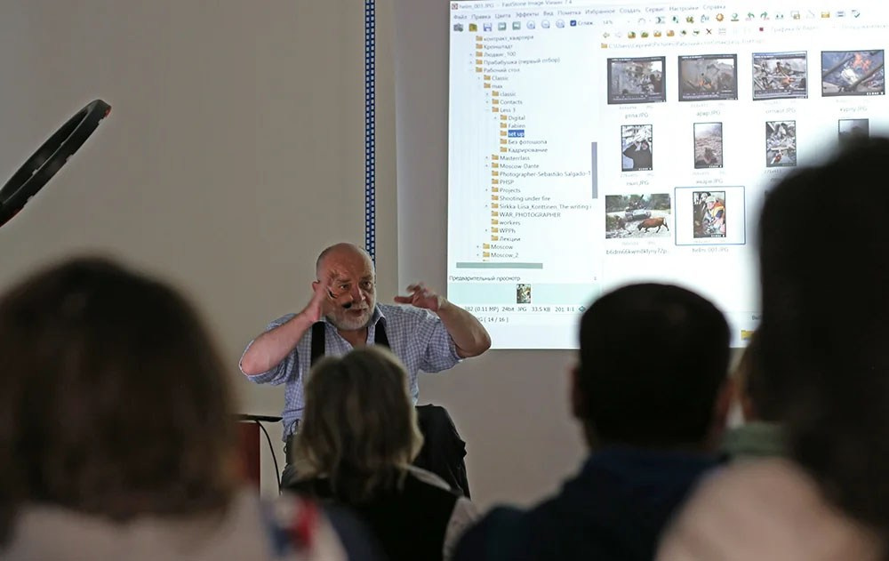 Мастер-класс Сергея Максимишина в Школе Фотографии Романа Рыбалёва. Școala de fotografie lui Roman Ribaliov. Orașul Chișinău, Moldova