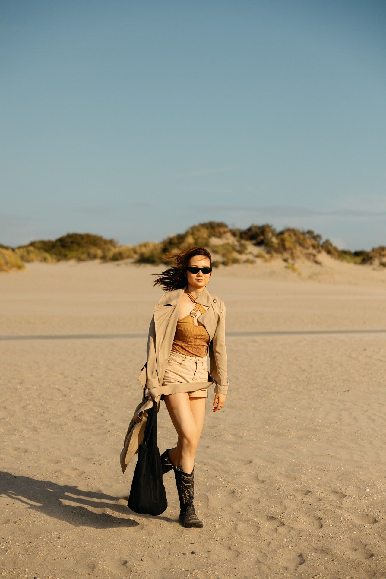 In the Dunes — Portrait Photoshoot on the Dutch Coast. Romantic & Soulful Photography by Natalia Olhova in Rotterdam