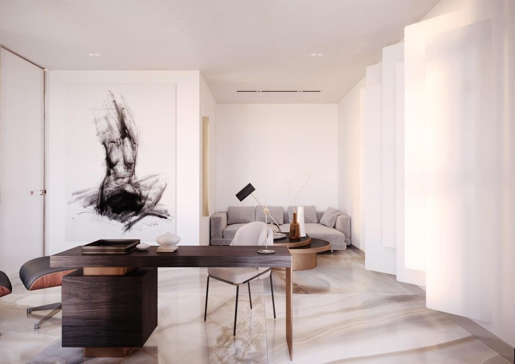 CONTEMPORARY PENTHOUSE. Дизайн интерьера и 3D-визуализация | AB Design Buro