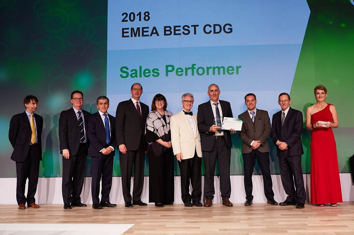 Bio-Rad stage action, awardees, Prague 2018.