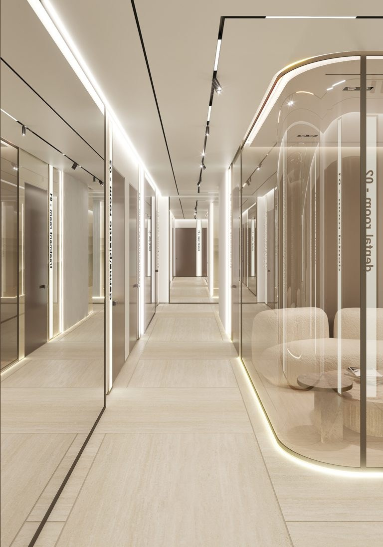 ELEMENTAL КЛИНИКА В ДУБАЕ. Дизайн интерьера и 3D-визуализация | AB Design Buro