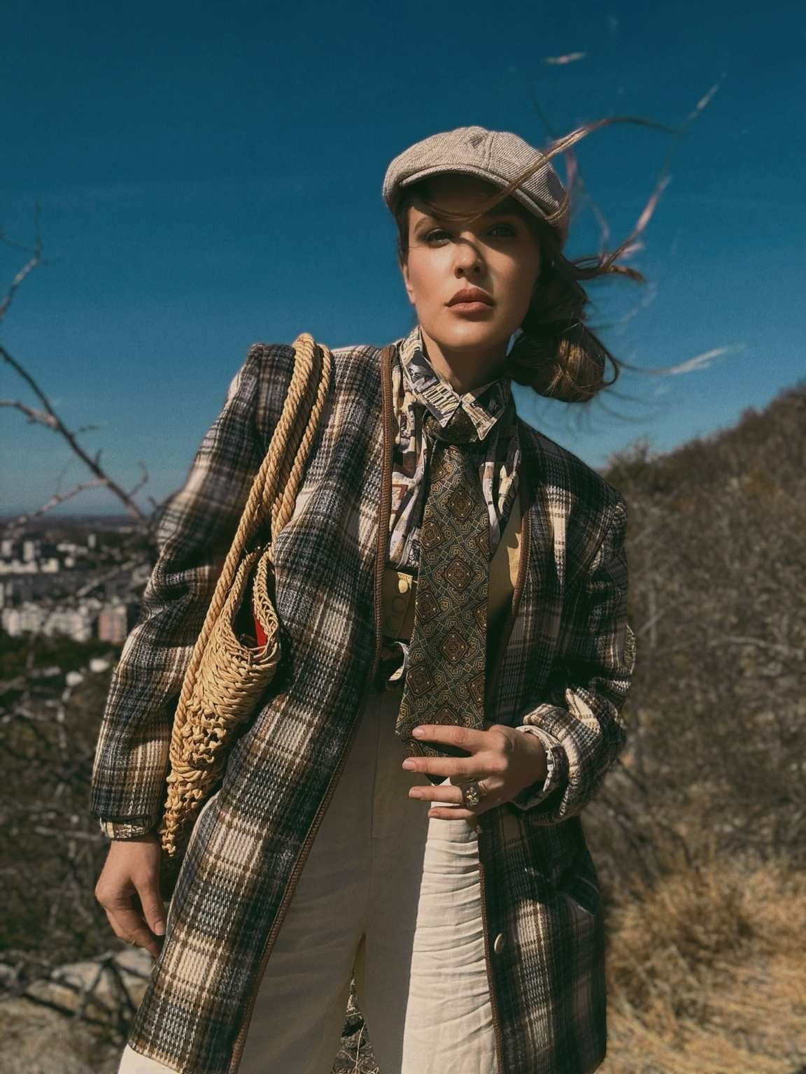 view of Plovdiv from hill