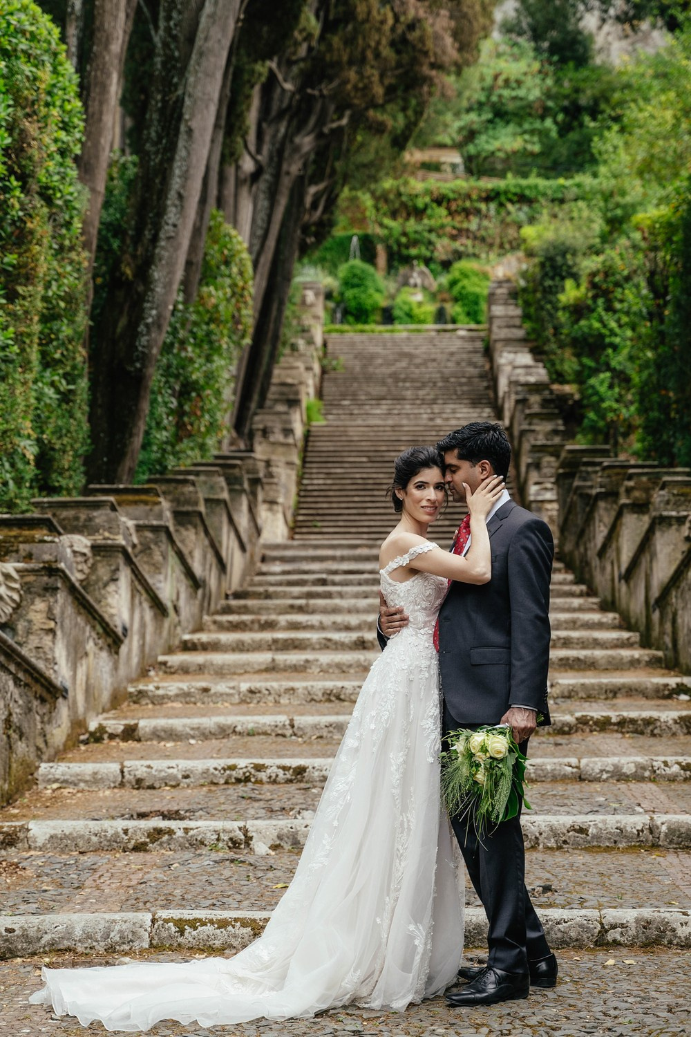 Wedding photoshoot in Tivoli. Photographer in Italy Natalie Bero