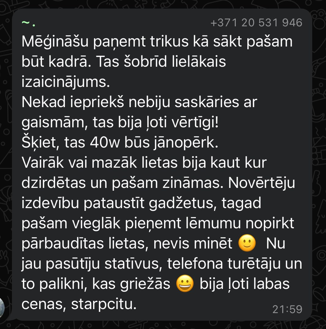 Privātās apmācības - video filmēšana un montāža. Video shooting and creating with phone, iPhone Video School